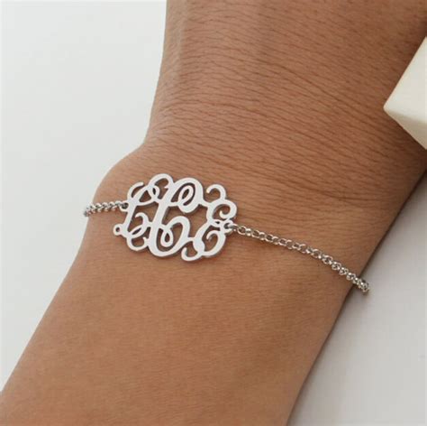 monogram bracelets for ladies.